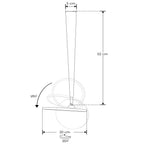 Luminario circular Ø20cm direccionable para sobreponer, 18w luz cálida (3000K) de línea Europea iLumileds