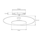 Luminario luz difusa para Nano Track 7W 60° luz cálida (3000K) 24Vcc de iLumileds