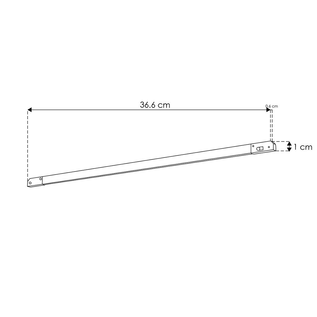 Luminario lineal 36cm para Nano Track 3W 100° luz cálida (3000K) 24Vcc de iLumileds