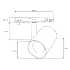 Proyecto para Nano Track 9W 24° luz cálida (3000K) 24Vcc de iLumileds