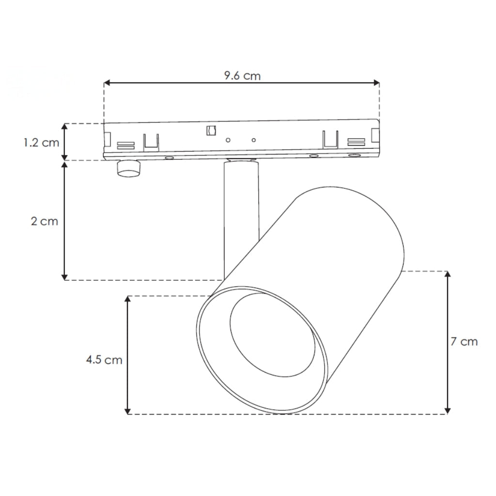 Proyecto para Nano Track 9W 24° luz cálida (3000K) 24Vcc de iLumileds