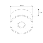 Downlight sobreponer 2W 24° luz cálida (3000K) 24Vcc Nano Track de iLumileds