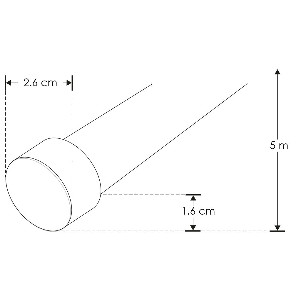 Tira LED tubular neon flexible 10m salida 360° 15W/m, 240 chips/m 24V cc IP65 opción de color de luz Neutro Cálido o Neutro cortes cada 5cm de iLumileds