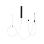 Luminario Litani suspender con tira Neon LED 90W atenuable, incluye canope y cuatro soportes de aluminio, opción color de luz 110-130V de iLumileds