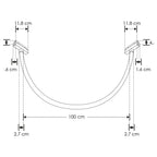 Neón LED 16W 360° (100cm) luz cálida (3000K) 48V para riel magenetico de iLumileds