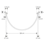 Neón LED 22W 360° (200cm) luz cálida (3000K) 48V para riel magenetico de iLumileds