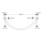 Luminario Tira neón LED 100cm 16W 360° luz cálida (3000K) 48V cc para mini riel magnético de iLumileds