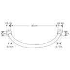 Luminario Tira neón LED 50cm 8W 360° luz cálida (3000K) 48V cc para mini riel magnético de iLumileds