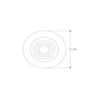 Luminario redondo dirigible LED de techo 3W 120° opciones color de luz, 100-240V de iLumileds