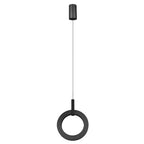 Aro de luz Ranko vertical para suspender 12W luz cálida (3000K), suspensión ajustable 0-110cm de línea Europea iLumileds