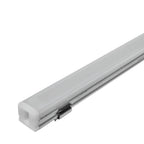 Kit perfil aluminio ultra delgado empotrar ILUPA07KIT. -L:2m A:0.8cm Al:0.7cm- incluye difusor, 2 tapas laterales y 2 grapas sujeción iLumileds