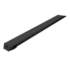 Kit perfil aluminio acabado negro ultra delgado empotrar ILUPA07NKIT. -L:2m A:0.8cm Al:0.7cm- incluye difusor, 2 tapas laterales y 2 grapas sujeción iLumileds