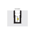 Kit de perfil de aluminio ultra-estrecho ILUPA1005KIT. -L:2m A:0.28cm Al:1cm- para tira LED, incluye difusor acrílico, 2 tapas laterales, 2 grapas de sujeción de iLumileds
