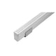 Kit de perfil de aluminio ultra-estrecho ILUPA1005KIT. -L:2m A:0.28cm Al:1cm- para tira LED, incluye difusor acrílico, 2 tapas laterales, 2 grapas de sujeción de iLumileds