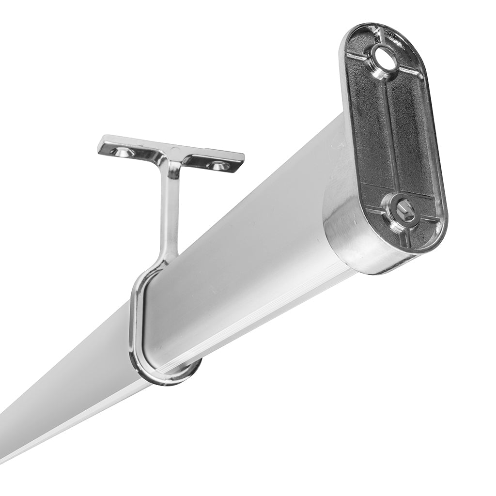Kit perfil aluminio colgador de ropa ILUPA1401KIT. -L:2m A:1.9cm Al:4.6cm- incluye difusor, 2 soportes de pared y 2 soportes de techo de iLumileds