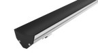 Kit perfil aluminio esquinero doble salida de luz ILUPA191BKIT. -L:2m A:4.3cm Al:3cm- incluye difusor, tapas laterales y grapas de sujeción iLumileds