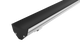 Kit perfil aluminio esquinero doble salida de luz ILUPA191BKIT. -L:2m A:4.3cm Al:3cm- incluye difusor, tapas laterales y grapas de sujeción iLumileds