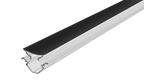 Kit perfil aluminio esquinero doble salida de luz ILUPA191BKIT. -L:2m A:4.3cm Al:3cm- incluye difusor, tapas laterales y grapas de sujeción iLumileds