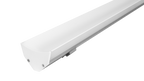 Kit de perfil de aluminio sobreponer esquinero doble salida de luz ILUPA191WKIT. -L:2m A:4.3cm Al:3cm- para tira LED, incluye difusor acrílico, 2 tapas laterales y 2 grapas de sujeción