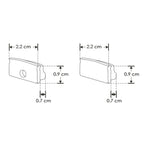 Kit perfil aluminio compatible con lambrin decorativo WPC ILUPA2210KIT -L:2m A:2.2cm Al:0.9cm- incluye difusor y 2 tapas laterales de iLumileds