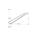 Kit perfil aluminio suspender con difusor cilíndrico ILUPA30KIT. - L:2m Ø:3cm- para tira LED, incluye tapas laterales y kit de suspensión de iLumileds