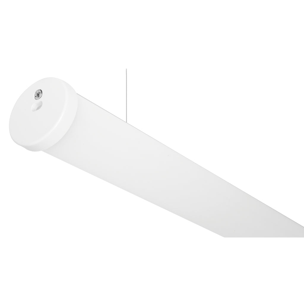 Kit perfil aluminio suspender con difusor cilíndrico ILUPA30KIT. - L:2m Ø:3cm- para tira LED, incluye tapas laterales y kit de suspensión de iLumileds