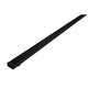 Kit perfil negro de aluminio delgado ILUPA525NKIT. -L:2m A:1.3cm Al:0.7cm- incluye difusor acrílico, 2 tapas laterales y 2 grapas de sujeción