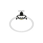 Kit perfil aluminio suspender con difusor cilíndrico ILUPA60KIT. - L:2m Ø:6cm- para tira LED, incluye tapas laterales y kit de suspensión de iLumileds