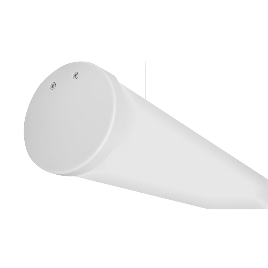 Kit perfil aluminio suspender con difusor cilíndrico ILUPA60KIT. - L:2m Ø:6cm- para tira LED, incluye tapas laterales y kit de suspensión de iLumileds