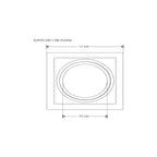 Downlight dirigible para AR111 fabricado en policarbonato opción acabado negro o blanco (opción de crear combinación con más luminarios) de iLumileds