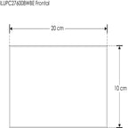 Arbotante rectangular de policarbonato 8W luz directa / indirecta de iLumileds
