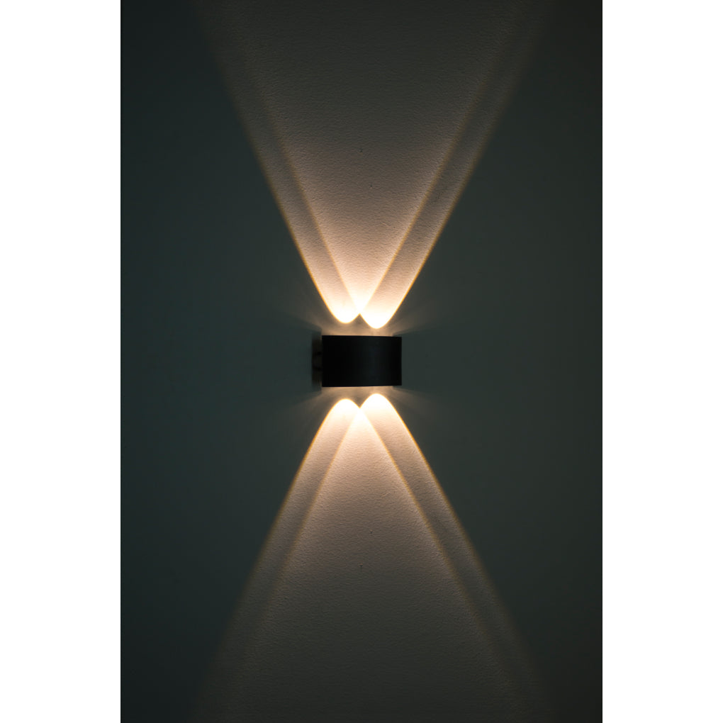Luminario de muro exterior doble salida simétrica directa / indirecta 4W de iLumileds
