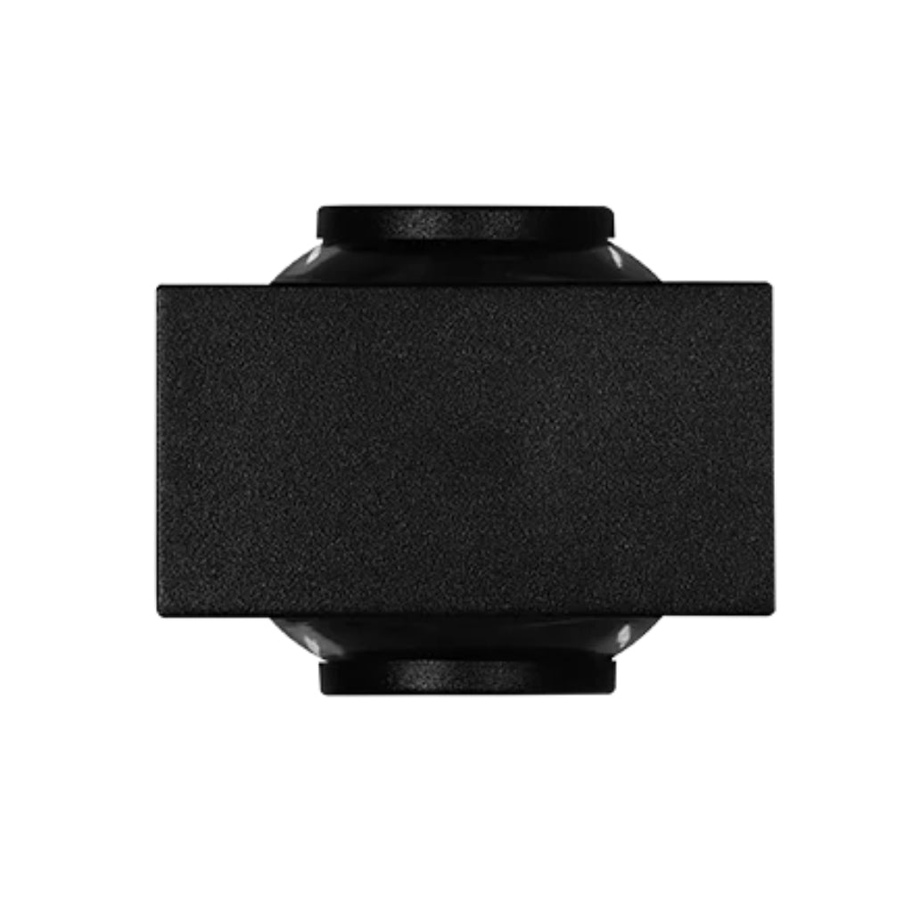 Luminario muro con efecto ondular simétrico de onda de luz directo / indirecto 2W luz cálida (3000K), fabricado en policarbonato negro 85-265V de iLumileds