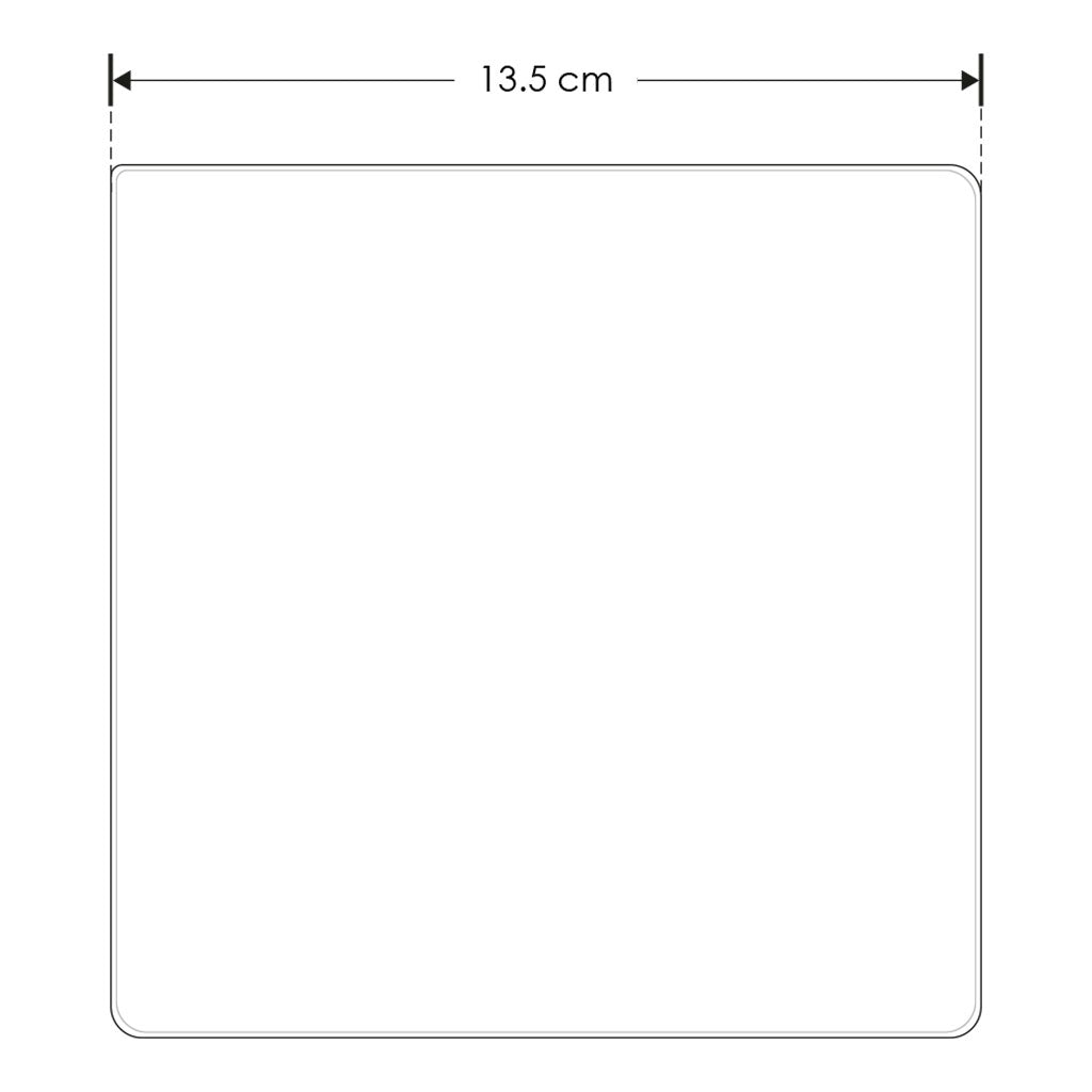Cuadro luz cálida (3000K) en negativo 6W 13.5x13.5cm de policarbonato acabado negro de iLumileds