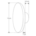 Circulo Ø13cm de policarbonato 6W luz cálida en negativo de iLumileds