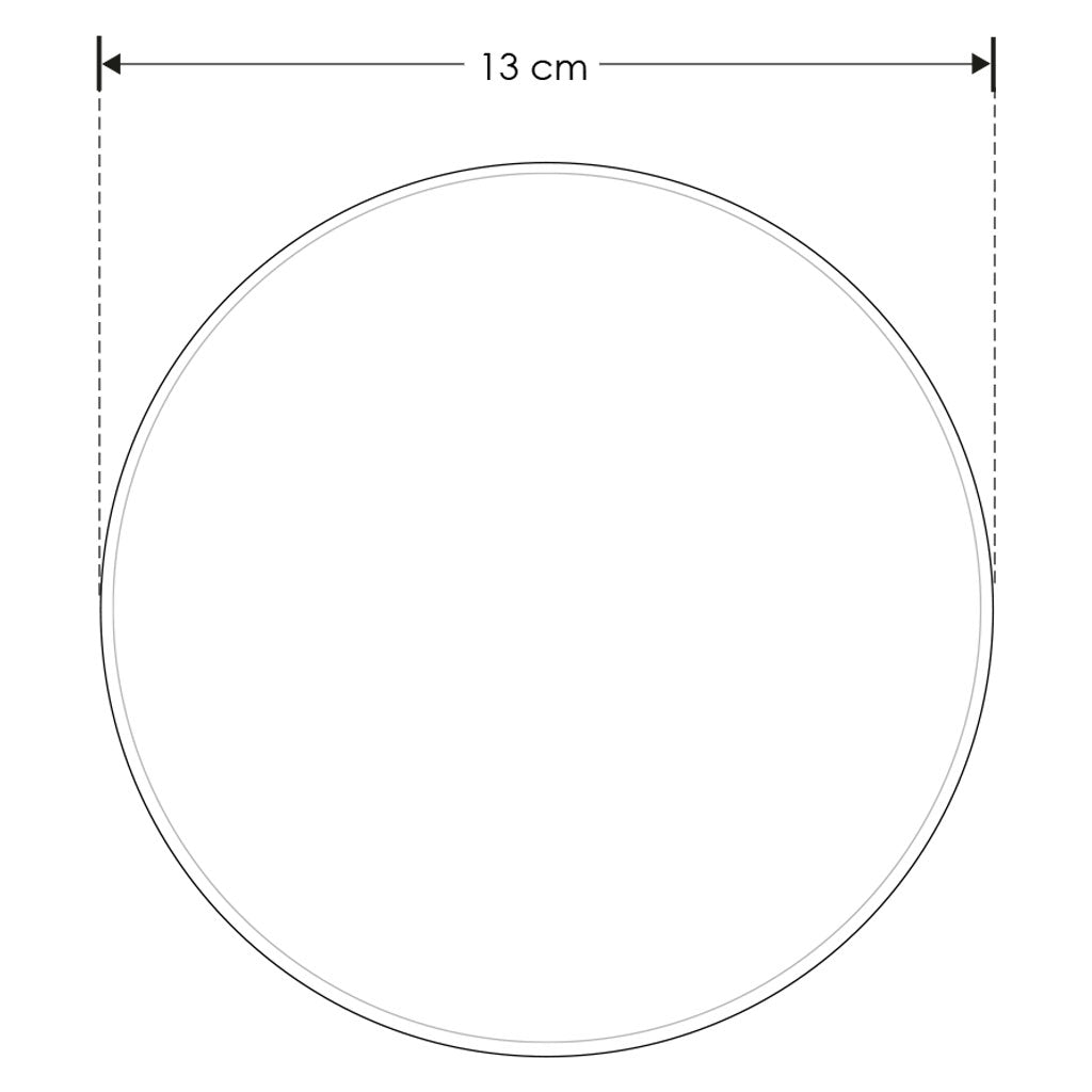 Circulo Ø13cm de policarbonato 6W luz cálida en negativo de iLumileds