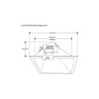 Downlight de policarbonato tipo bafle Wall-Washer cuadrado de bajo deslumbramiento para lámpara MR16 de iLumileds