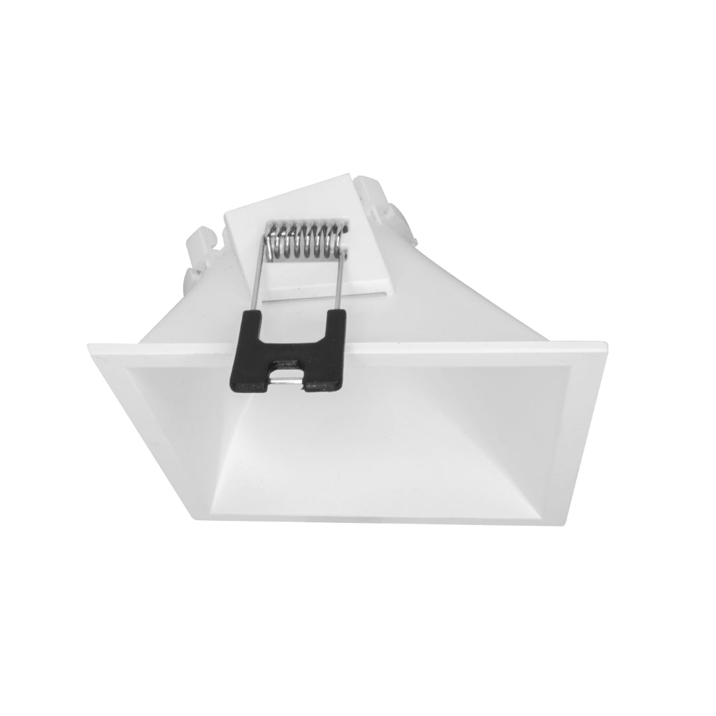Downlight de policarbonato tipo bafle Wall-Washer cuadrado de bajo deslumbramiento para lámpara MR16 de iLumileds