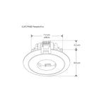 Downlight Pin Hole de policarbonato para lámpara MR16 GU10 de iLumileds