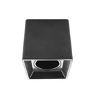 Downlight rectangular sobreponer para lámparas MR16 acabado negro, incluye base GU5.3 de iLumileds