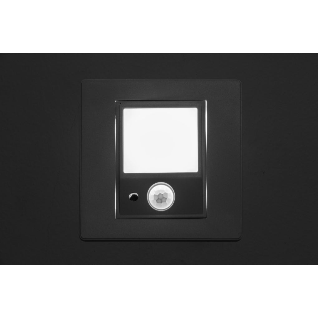 Luminario blanco de cortesia para empotrar en muro con sensor 1W luz frontal de iLumileds