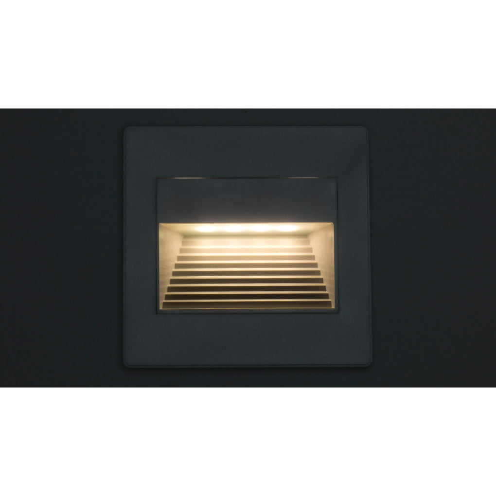 Luminario blanco de cortesia para empotrar en muro 1W luz indirecta de iLumileds