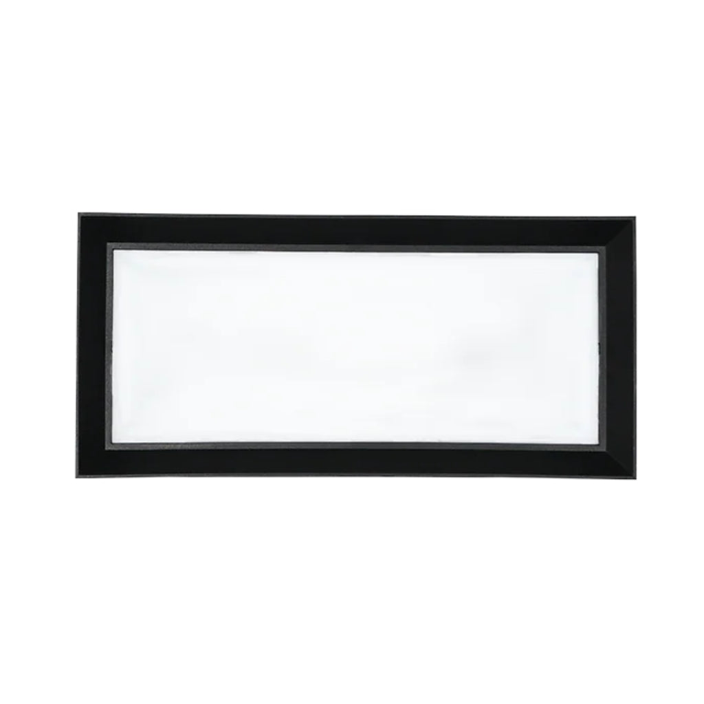 Wallpack decorativo enmarcado 20W luz cálida (3000K) 85-265V, de policarbonato negro de iLumileds