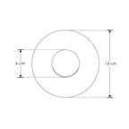 Dona de luz arbotante 24W luz cálida (3000K) (Ø15cm) para exterior 85-265V de iLumileds