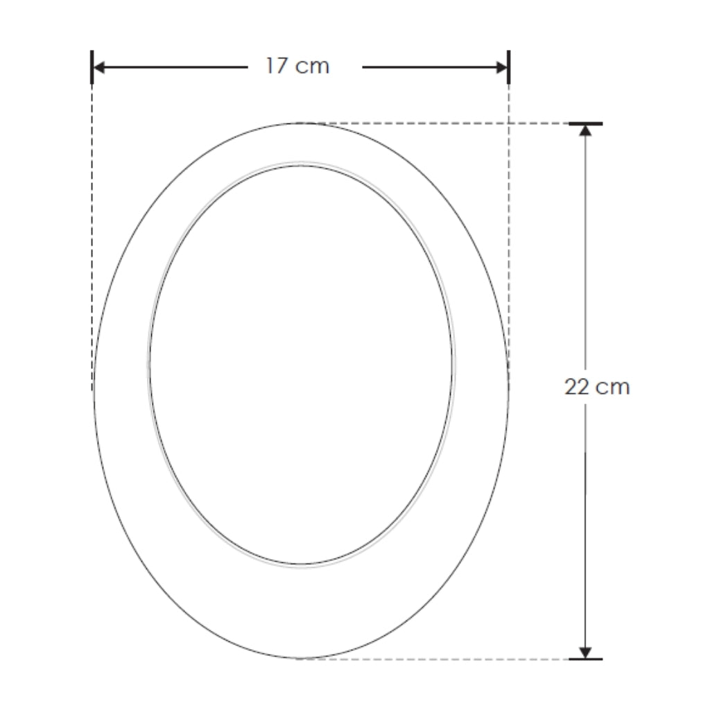 Ovalo de luz arbotante 24W luz cálida (3000K) para exterior 85-265V de iLumileds