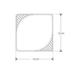 Luminario arbotante cuadrado (13x13cm) de luz directa 15W luz cálida (3000K) 85-265V de iLumileds