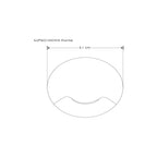 Luminario circular 1 salida simétrica para empotrar en piso o pared 3W 3000K incluye housing de iLumileds