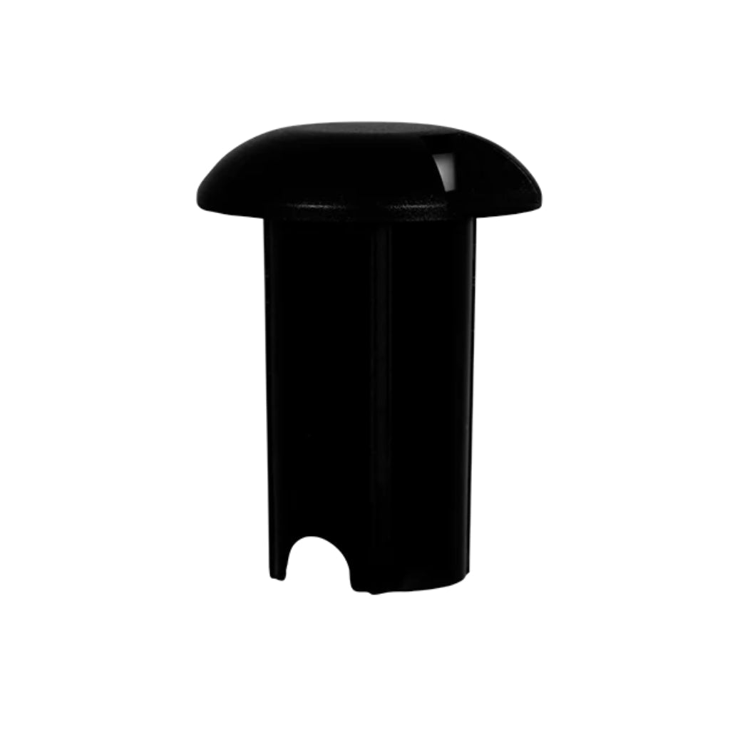 Luminario circular 2 salidas simétricas 2W 3000K para empotrar en piso fabricado en policarbonato negro de iLumileds