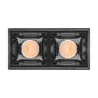 Downlight sobreponer Rectangular Puntual dos cuerpos ópticos 4W 30° CRI:90 de iLumileds