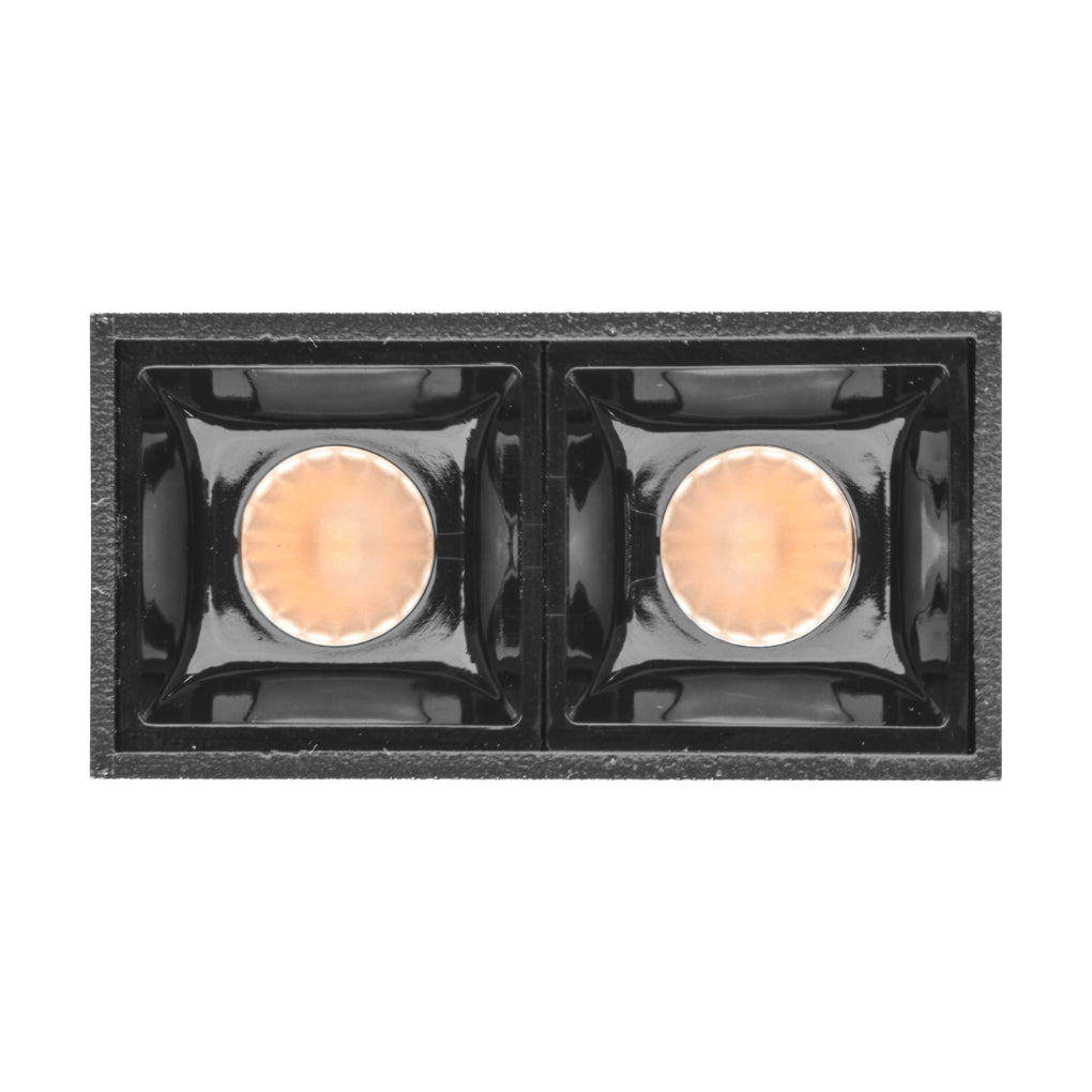 Downlight sobreponer Rectangular Puntual dos cuerpos ópticos 4W 30° CRI:90 de iLumileds
